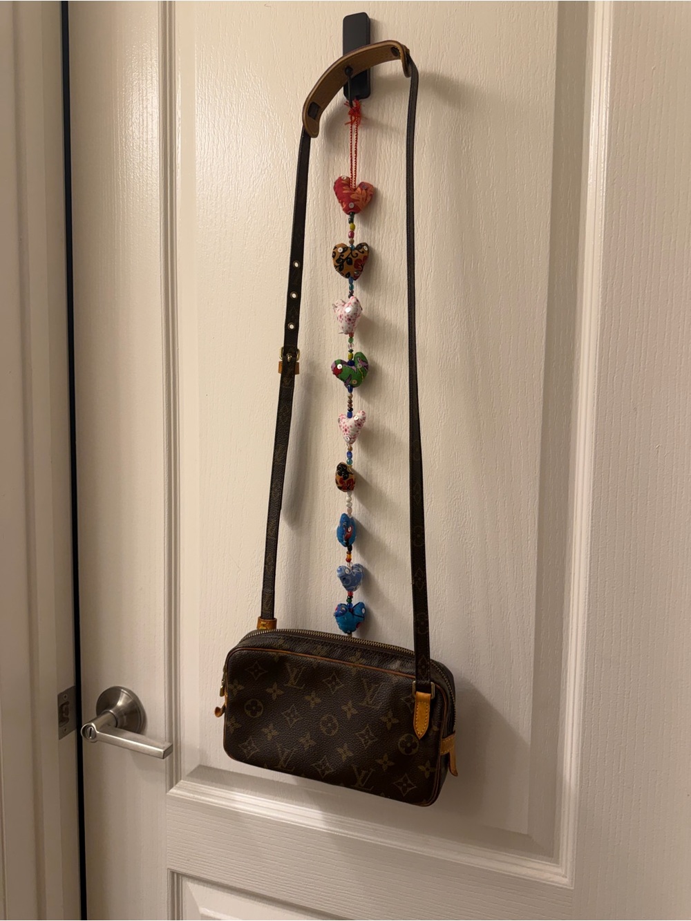 Louis Vuitton Brown Monogram Crossbody with Tan Trim
